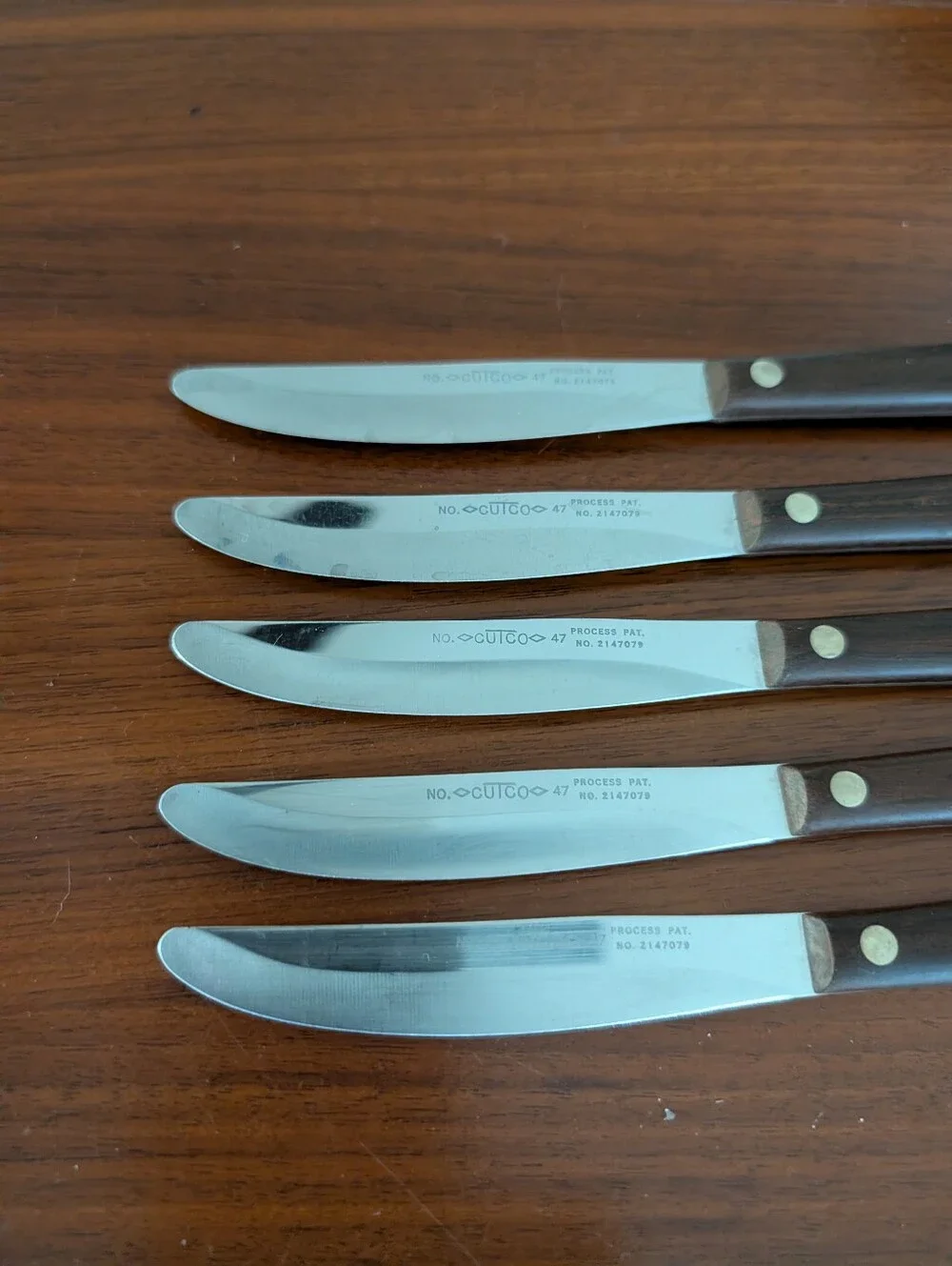 Vintage Cutco USA No. 47 Dinner Steak Knife Lot Of 5 Pre Owned